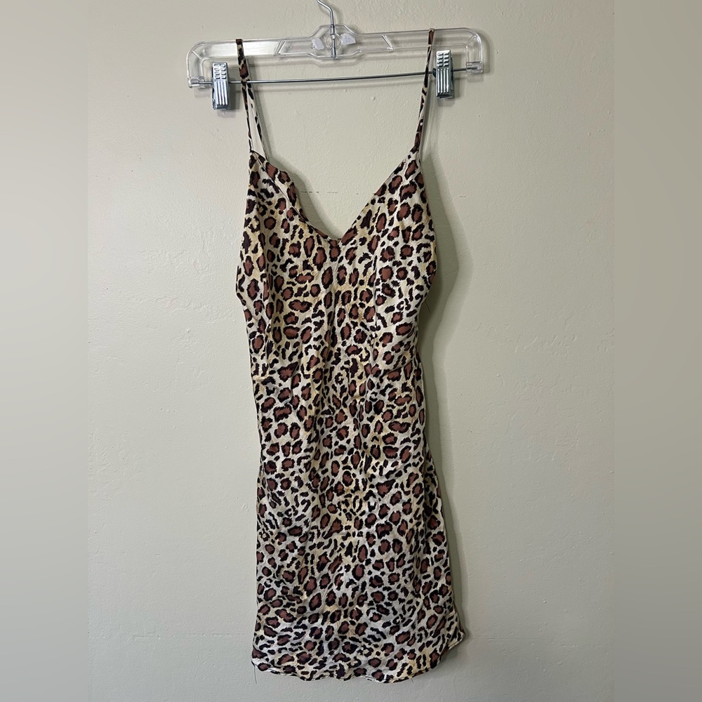 August Silk Leopard Print‎ Dress